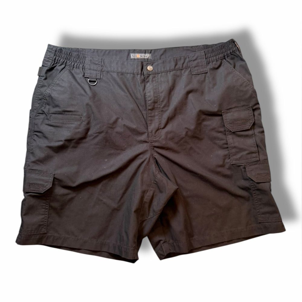 5.11 Tactical 9" Cotton Canvas Short Black Active Camping Hiking Mens Size 44